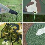 4 Persons Windproof 210T Polyester Camping Sun Shelter