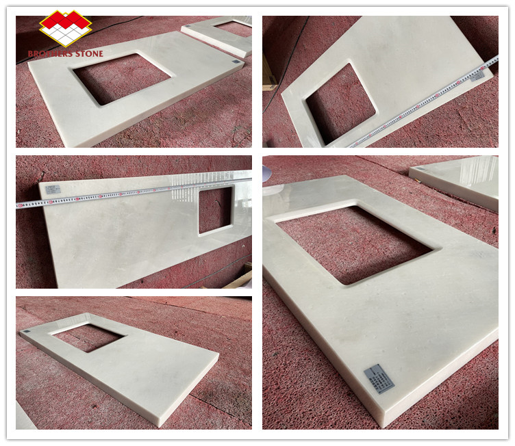 Customized Modern Grey Marble Pillar Covering Design Style for Hollow Column Cladding