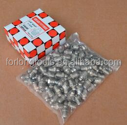 Drill Sleeve and Button Connection Customized Forged 45 Degree Brass Grease Nipple 1/4"-28 UNF with OEM Support