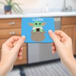 OEM Reversible Dishwasher Clean Sign Magnet CMYK 3.93*3.14inch