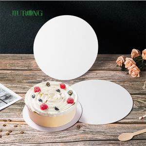 Quality LFGB Disposable Cake Board Round Pad Golden Drum Cake Plates wholesale