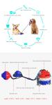 Anxiety Relief Interactive Pet Toys Dog Toy Sucker Drawstring Ball 430g
