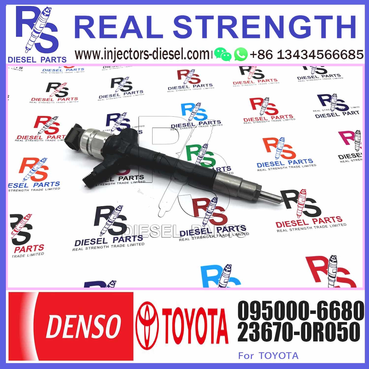 Injector Nozzle 23670-0R130 23670-09230 Injector For Toyota 1AD-FTV 2AD-FTV Common Rail Injector 095000-7320 095000-6680