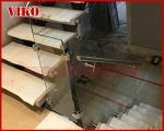 Straight Stringer Staircase VK13S Double Steel Plate Stair,304 Stainless Steel