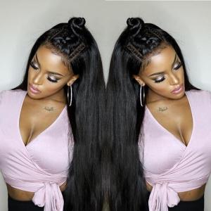 Quality Straight Aligned Cuticle 250% 13x4 Lace Frontal wholesale