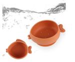 Creative fish shaped baby silicone tableware, children's suction cups, tableware