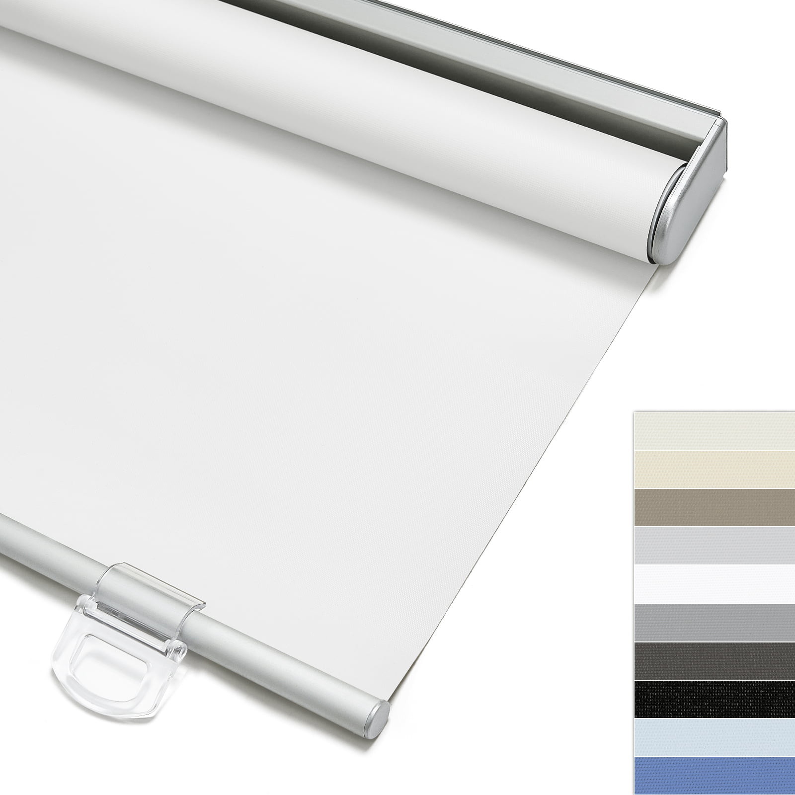 3m Width 100% Polyester Blackout Roller Fabric White Coated For Window Decor