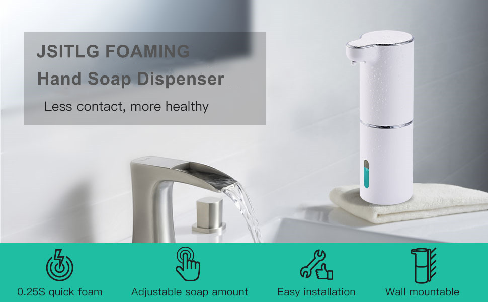 Rechargeable Bathroom Touchless Foam Soap Dispenser For Kids Xmas Gift