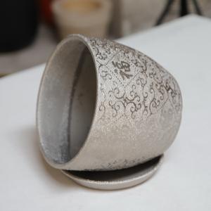 Quality Customized Round Ceramic Pots Wide Selection Drainage Included wholesale