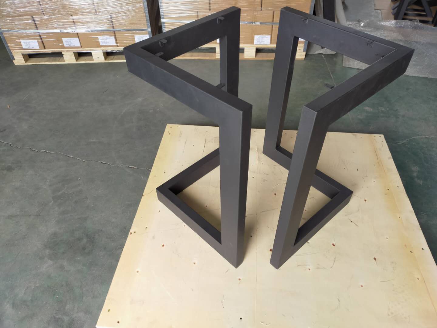 X-Shape Steel Industrial Table Base for Modern Iron Dining or Coffee Table Structure