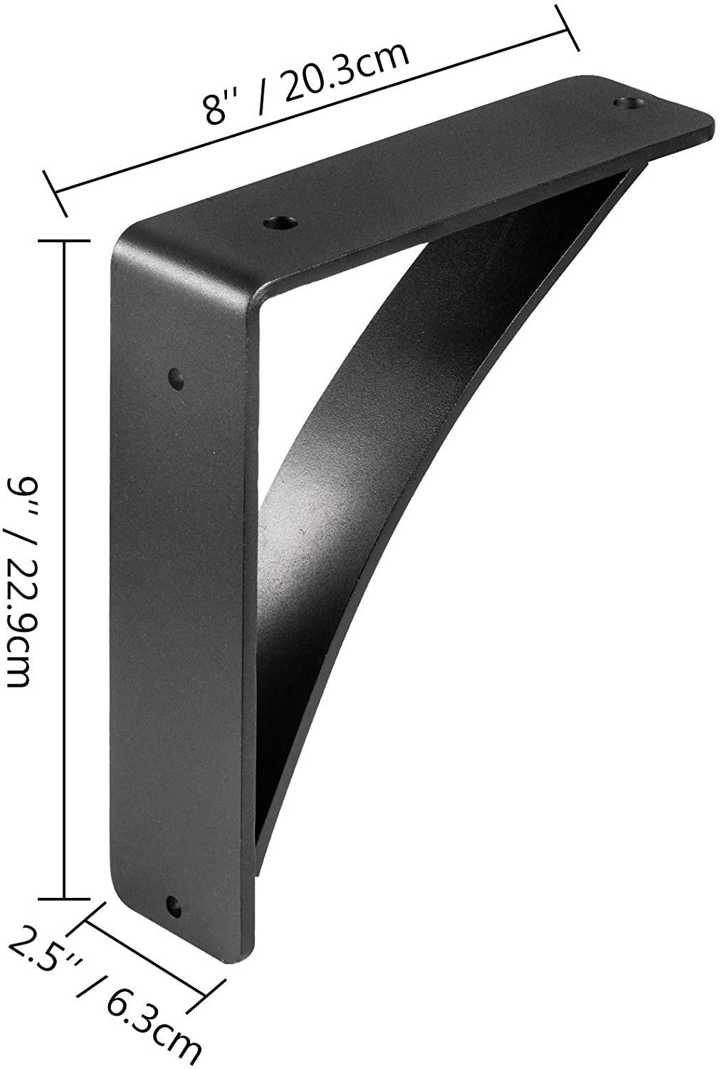 ISO9001 Rohs CE Countertop Hand Welded Support Bracket for Heavy Duty Fireplace Mantel