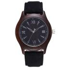 Gents Wooden Wrist Watch 3ATM Water Resistant Wood Watch Leather Band