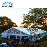 White Outdoor Winter Wedding Tent PVC Waterproof Shelter 500 - 1500 People