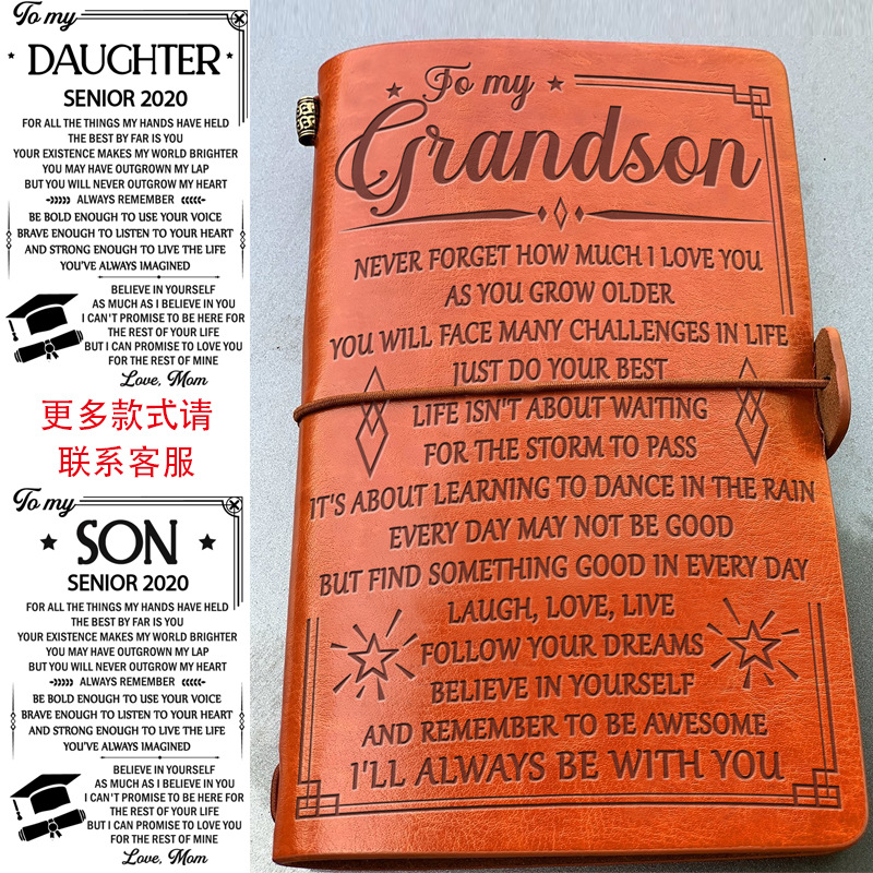 Business Office Gift Promotion PU Leather Writing Travelers Notebook for Travel Diary