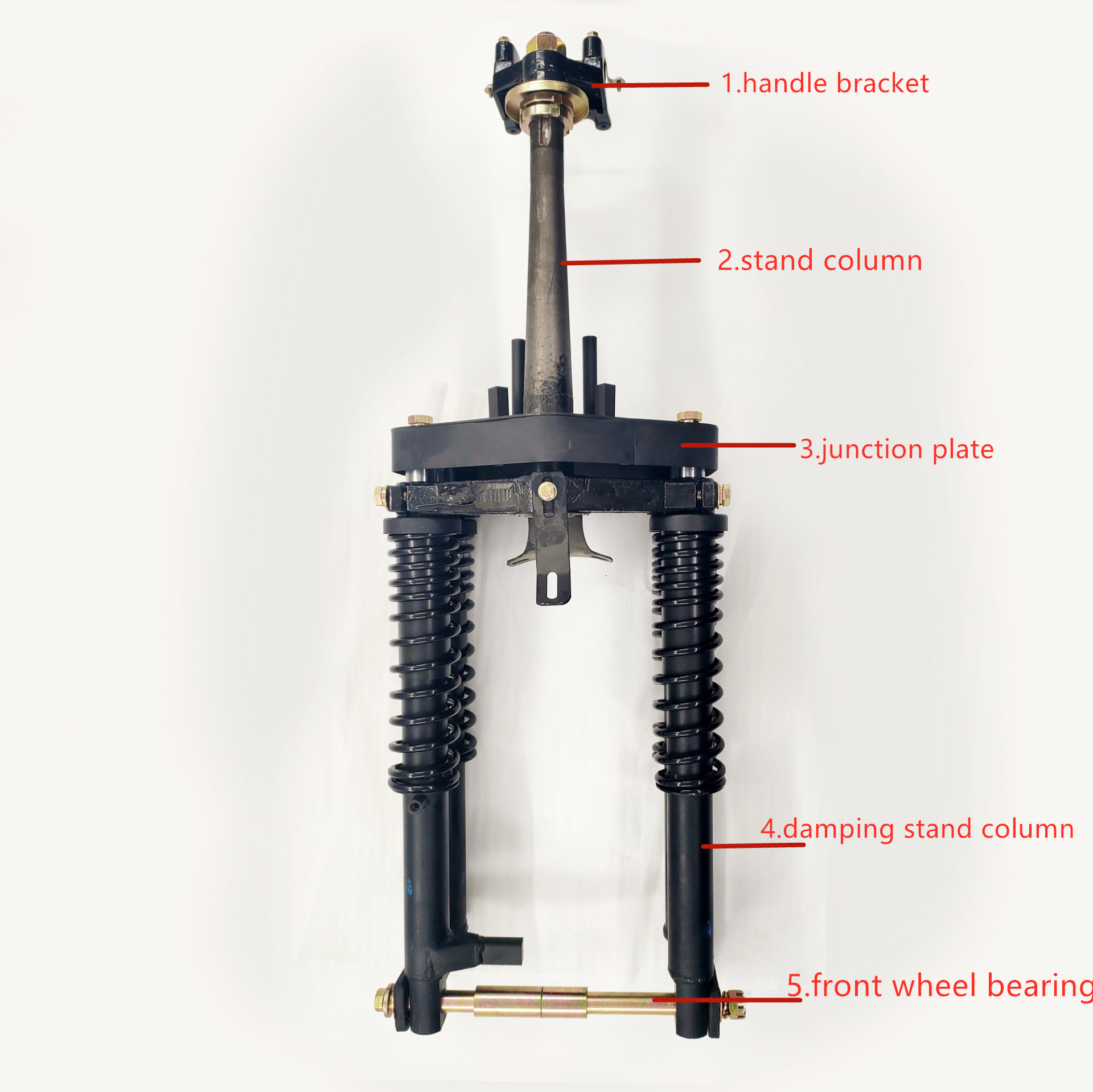 Double Spring Hydraulic Front Shock Absorber for Van Motorcycle Covered Truck Tricycle