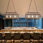 Industrial Vintage Loft Wood Abacus Chandelier Restaurant Coffee Shop Bar