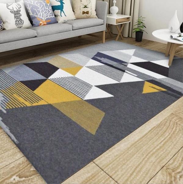 Modern Simple Stripping Blending Crystal Velvet Living Room Floor Carpets 80
