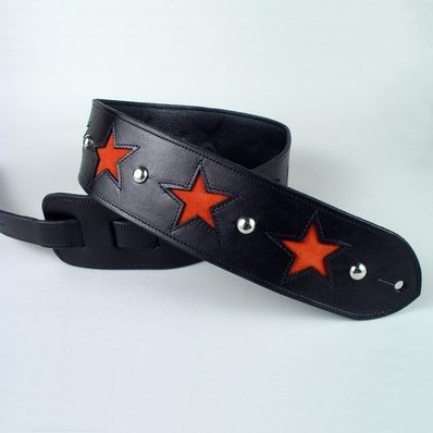 5Cm Width Leather Head Polyester Custom Printed Guitar Straps Accessories For Guitar Decoration