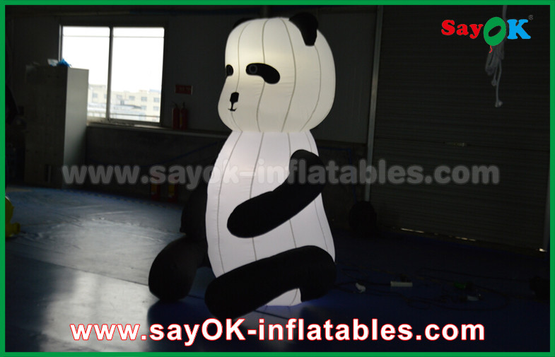 Durable Custom Inflatable Products , Animal Inflatable Panda Cartoon For Advertising