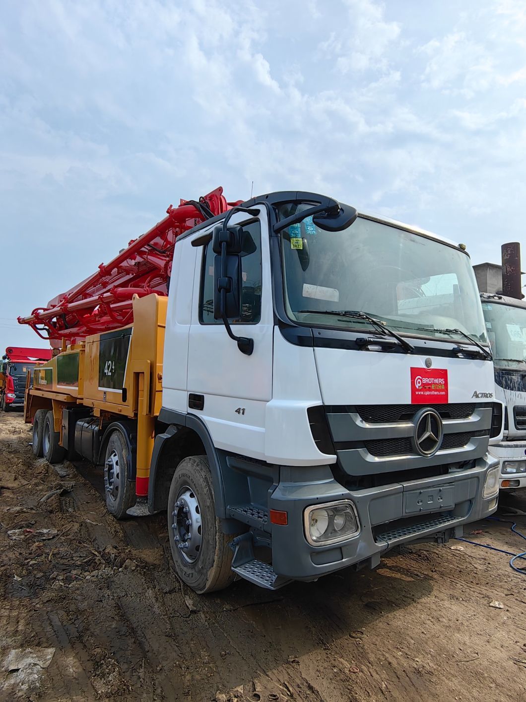 Used Putzmeister Concrete Pump Truck 38m 42m 46m 49m 56m Truck Mounted Pump for Ready Mix for Sale