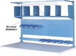 12 Gauge Steel louvered bin panels for heavy duty metal workbench Powder Coated