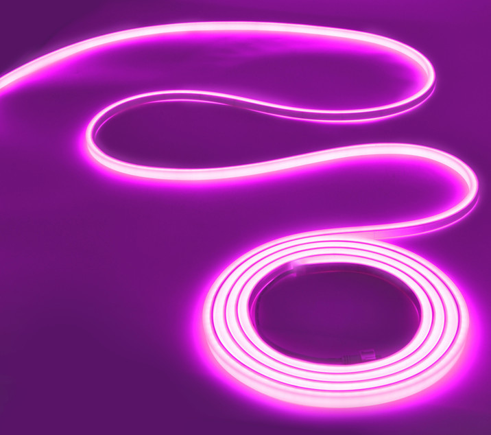 Warm White 2700K Silicone Neon LED Light With 12W/m Emitting Color And IP68 Waterproof Rate