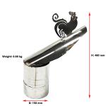 Chicken Head Chimney Pot Rain Cap Galvanised Steel Metal