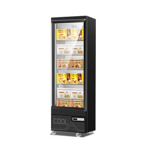 Quality Commercial Display Refrigerator , Supermarket Single Glass Door 450L Ice-Cream Upright Freezer wholesale