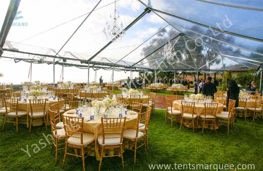 Out door Car Exhibition Clear Span Fabric Buildings White PVC Textile Cover