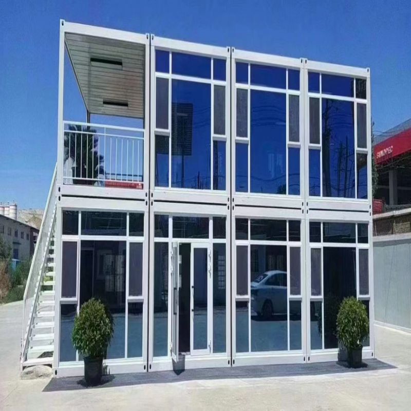 Modular Double Glazed Fast Build Prefab Flat Pack Container House for Office Building