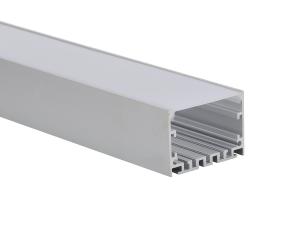 Quality 6063t5 50x50mm Pendant PC Cover Led Strip Channel With Diffuser wholesale