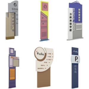Quality Wayfinding Free Standing Pylon Sign Boards DC 12-24V Advertising Decoration wholesale