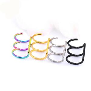 Quality Hot sale 316L stainless steel cuff earrings for non pierced ears wholesale