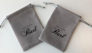 Quality 10x14cm Jewellery Packaging Pouch , SGS Knit Personalised Velvet Pouches wholesale