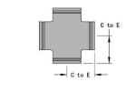Corrosion Resistance Grooved Pipe Fittings SS Grooved Cross Customized Color