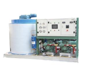 Quality 10Ton Industrial Water Cooling Ice Maker For Seafood Process wholesale