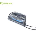 Semi Soft Sports Sunglasses Case Transparent PVC Outer Covering PC Inner Shell