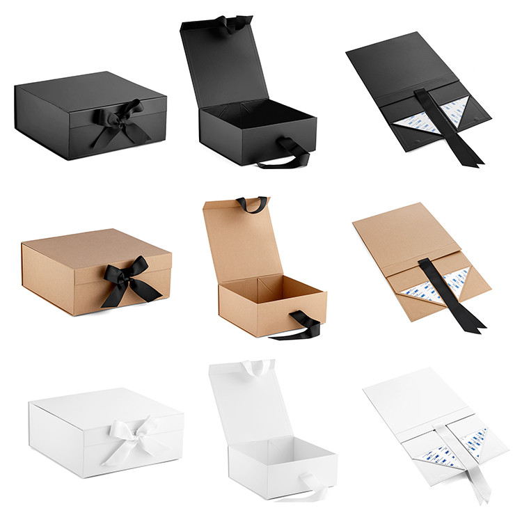 Pantone Color Clamshell Magnetic 300gsm Foldable Paper Box