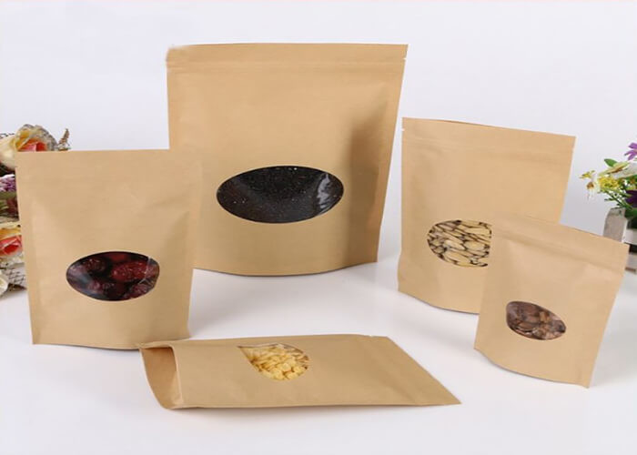 Moisture Proof Coloured Plastic Pouch Packaging For Nuts Eco Friendly