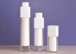 Transparent AS 50ml Cosmetic Airless Bottle 161mm Height Rectangular