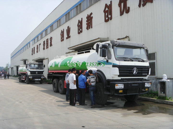 Beiben AWD off road Steel Water Tanker Truck 6x6 With Water Pump Bowser For Transport Clean Drinking Water 16-18cbm