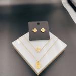 New Arrival Trendy High Polish Newest Gold Color Stainless Steel Earring