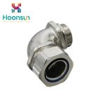 Right Angle Liquid Tight Fittings Metal Elbow Hose Fittings For Joining Pipe