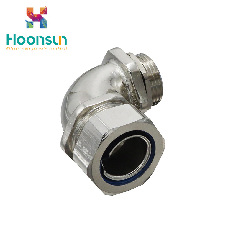 M25 Male Threaded Metal Hose Fittings IP66 Split Type 90 Degree