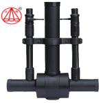Black Pe Electrofusion Fittings , PE Ball Valve For Natural Gas Pipe