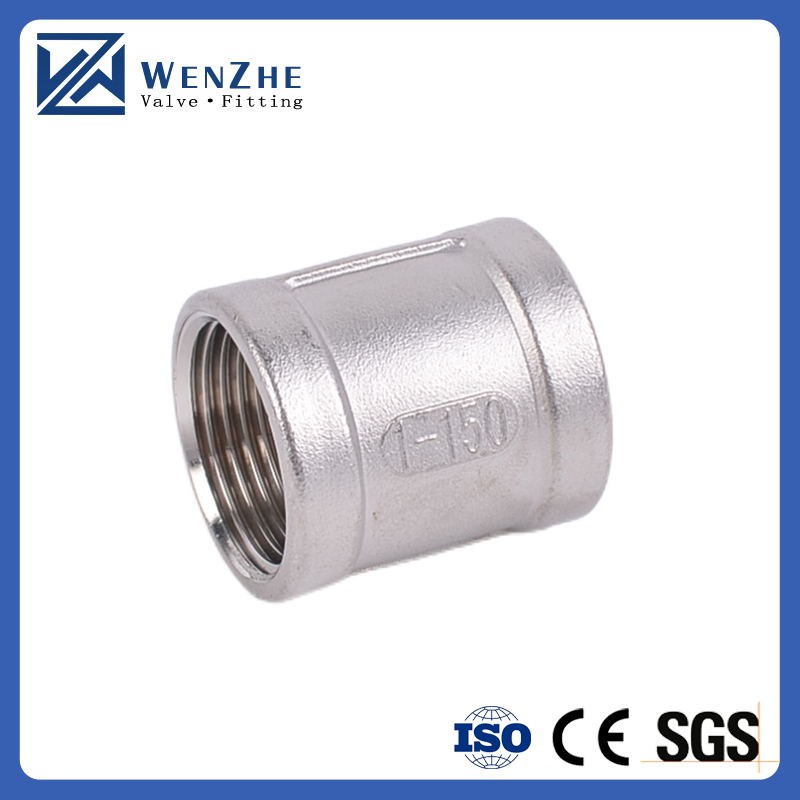 201 304 Stainless Steel Round Head Code NPT Female Socket Pipe Fitting for Plumbing