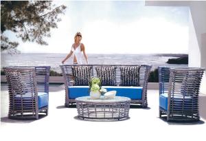 Quality YLX-RN-004 Water Proof Rattan Sofa Chair and Table wholesale