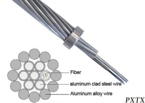 Quality OPGW 144 Strand Outdoor Fiber Optic Cable Composite Overhead Ground Wire wholesale