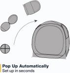 160*160*160CM Outdoor Transparent Camping Pop Up Tent With Strong Steel Frame UV