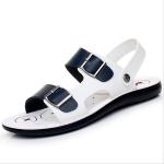 Round Toe Handmade Leather Sandals Summer Men Beach Sandals Logo Customized